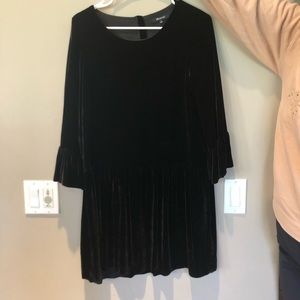 Madewell Drop-Waist Velvet dress